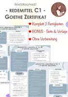Vorschau - Stationenlernen - Materialpaket: C1 REDEMITTEL Sprechen & Schreiben + BONUS - Deckblatt