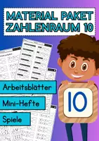 Vorschau - Arbeitsblätter - Materialpaket Zahlenraum 10 (Addition & Subtraktion) 1.Klasse - Deckblatt
