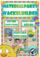 Vorschau - Unterrichtsreihen - Frühling - Ostern: Wackelbilder - Wachsendes Materialpaket - Deckblatt