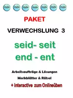 Vorschau - Spiele - PAKET: VERWECHSLUNGEN 3 (seit / seid & end-/ ent- - Deckblatt