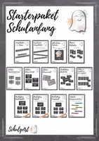Vorschau - Mal- und Bastelvorlagen - Starterpaket Schulanfang - Deckblatt