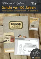 Vorschau - Arbeitsblätter - Materialpaket: Schule vor 100 Jahren - Deckblatt