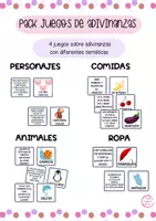 Vista previa - Juegos / Gamificación - PACK DE JUEGOS DE ADIVINANZAS - Portada