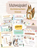 Vorschau - Mal- und Bastelvorlagen - Materialpaket für die Eichhörnchenklasse - wachsendes Bundle - Deckblatt