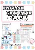 Vista previa - Hojas de trabajo - PACK: ENGLISH GRAMMAR - Portada