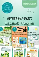 Vorschau - Arbeitsblätter - Materialpaket: 6 Escape Rooms - Deckblatt