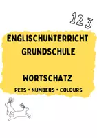 Vorschau - Arbeitsblätter - Materialpaket Englischunterricht Wortschatz (Pets, Numbers, Colours) - Deckblatt