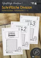 Vorschau - Arbeitsblätter - Materialpaket: Schriftliche Division - Deckblatt