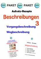 Vorschau - Arbeitsblätter - PAKET: Beschreibungen 3 (Weg- und Vorgangsbeschreibung) - Deckblatt