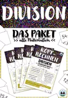Vorschau - Arbeitsblätter - Division - Das Paket >> alle Materialien - Deckblatt