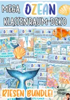 Vorschau - Poster - MEGA Klassenraum DEKO Paket: Unterwasserwelt / Klasse dekorieren / Klassenraum Gestaltung be - Deckblatt
