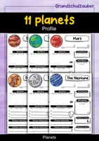 Vorschau - Arbeitsblätter - Fact Sheet - 11 Planets in the Solar System - Economy Bundle Material Package - Deckblatt