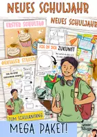 Vorschau - Stundenentwürfe - Schulstart MEGA Paket: Neues Schuljahr! Mit tollen Materialien in die erste Schulwoche! #zweifürzwei - Deckblatt