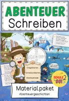 Vorschau - Stundenentwürfe - Materialpaket Geschichten Schreiben / Abenteuergeschichte - Deckblatt