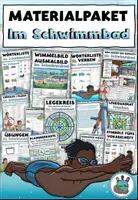 Vista previa - Hojas de trabajo - Paquete de materiales "Im Schwimmbad" Alemán / Deutsch - Portada