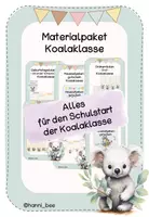 Vorschau - Bildkarten - Materialpaket Koalaklasse Klassenzimmer/Rituale/Schulstart/Einschulung - Deckblatt