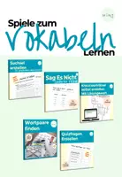 Vorschau - Arbeitsblätter - Spiele zum Vokabeln Lernen - Deckblatt