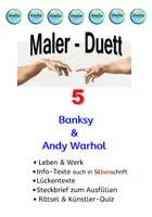Vorschau - Unterrichtsreihen - Maler-Duett 5 : Banksy & Andy Warhol - Deckblatt