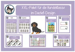 Vorschau - Poster - Wachsendes Materialpaket Hundeklasse Dackel #Klassentier - Deckblatt