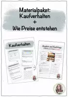 Vorschau - Stundenentwürfe - WBS - Materialpaket: Wie Preise entstehen + Kaufverhalten (Kl. 7 - 9) - Deckblatt