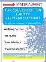 Vorschau - Stundenentwürfe - Kurzgeschichten für den Deutschunterricht - Materialpaket - Interactives - Deckblatt