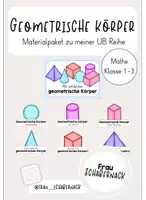 Vorschau - Stundenentwürfe - Geometrische Körper - Materialpaket zu meiner UB Reihe - Deckblatt