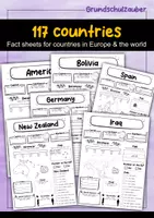 Vorschau - Arbeitsblätter - Complete package - 117 countries in Europe & the world (english) - Deckblatt