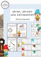Vorschau - Arbeitsblätter - Uhrzeit, Zeitspannen und Uhren - kleines Materialpaket - Deckblatt