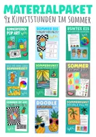 Vorschau - Stundenentwürfe - 9x Kunststunden im Sommer - Materialpaket: Kunst für die Grundschule - Deckblatt