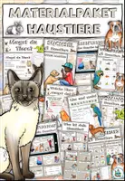 Aperçu - Feuilles d'exercices - Kit pédagogique "Haustiere" Allemand / Deutsch - Page de couverture
