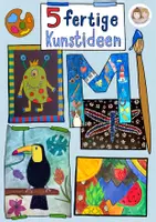 Vorschau - Stundenentwürfe - 5 fertige Kunstideen für den Kunstunterricht, Kunst Grundschule - Deckblatt