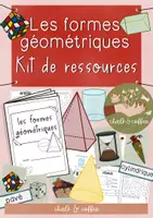 Aperçu - Préparation de séance / Séance complète - Kit de ressources Les formes géométriques - Feuilles de travail, tableaux & modèles de bricolage - Page de couverture