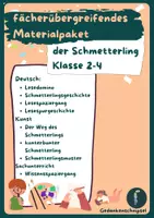 Vorschau - Stundenentwürfe - überfachliches Materialpaket: Schmetterling - Deckblatt