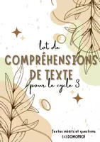 Aperçu - Feuilles d'exercices - Lot de Compréhensions de texte pour le cycle 3 - Page de couverture