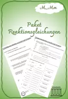 Vorschau - Arbeitsblätter - Materialpaket Reaktionsgleichungen - Deckblatt