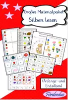 Vorschau - Spiele - Großes Materialpaket "Silben lesen" - Deckblatt