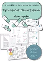 Vorschau - Arbeitsblätter - Materialpaket - Pythagoras in ebenen Figuren - Deckblatt