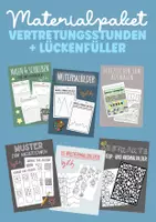 Vorschau - Arbeitsblätter - Materialpaket “Vertretungsstunden und Lückenfüller” - Deckblatt