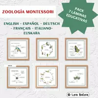 Vista previa - Decoración del aula - PACK: LÁMINAS EDUCATIVAS - ZOOLOGÍA MONTESSORI. - Portada