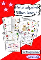 Vorschau - Arbeitsblätter - Materialpaket "Silben lesen 1" (Anfangssilben) - Deckblatt