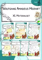 Vorschau - Arbeitsblätter - Wolfgang Amadeus Mozart – Komplettpaket | Klasse 3–4 - Deckblatt