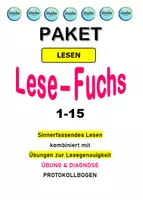 Vorschau - Unterrichtsreihen - PAKET= 3x Sinnerfassendes Lesen: Lese-Fuchs 1-15 - Deckblatt