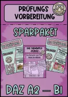 Vorschau - Unterrichtsreihen - Sparpaket DAZ Prüfungsvorbereitung A2-B1 - Deckblatt