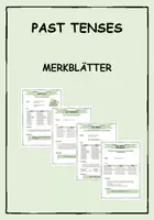 Vorschau - Merkblätter - Past Tenses -English Grammar - Merkblätter - Sammlung (Materialpaket) - Deckblatt