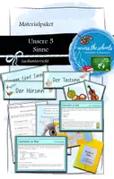 Vorschau - Arbeitsblätter - Unsere fünf Sinne: Materialpaket - Deckblatt