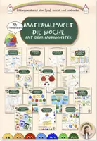 Vorschau - Arbeitsblätter - Materialpaket - Die Wochentage mit dem Minimonster - Deckblatt