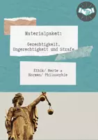 Vorschau - Arbeitsblätter - wachsendes Materialpaket: Gerechtigkeit, Ungerechtigkeit und Strafen - Deckblatt