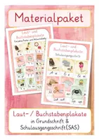 Vorschau - Poster - Materialpaket: Buchstaben- & Lautplakate + Anlauttabelle (Grundschrift & Schulausgangsschrift) - Deckblatt