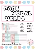 Vorschau - Arbeitsblätter - MODALVERBEN PAKET - Deckblatt