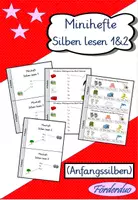 Vorschau - Arbeitsblätter - Materialpaket Minihefte "Silben lesen 1 & 2" - Deckblatt
